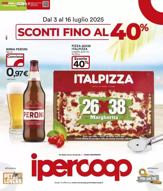 Sconti fino al 40%
