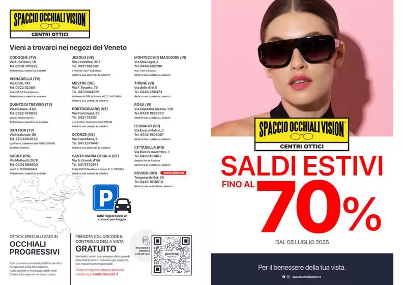 Volantino Spaccio Occhiali Vision a Vittoria | Fino al 70% | 2025-07-05T00:00:00.000Z - 2025-08-31T00:00:00.000Z