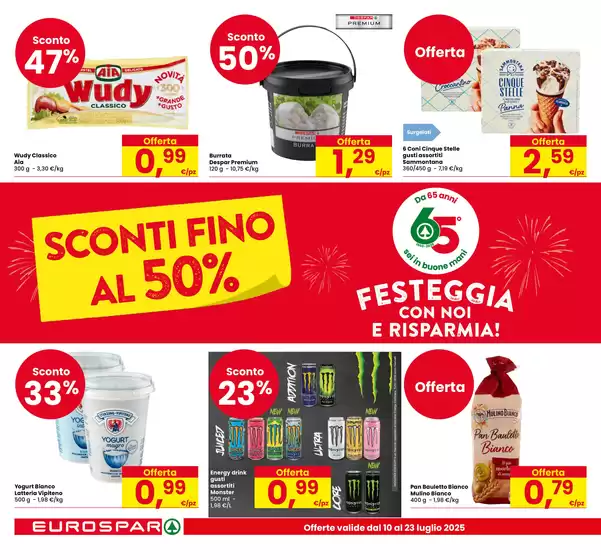 Sconti fino al 40%