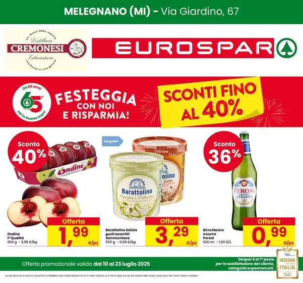 Sconti fino al 40%