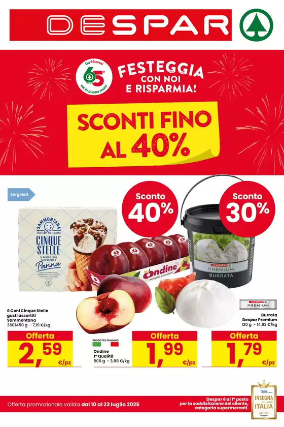 Sconti fino al 40%