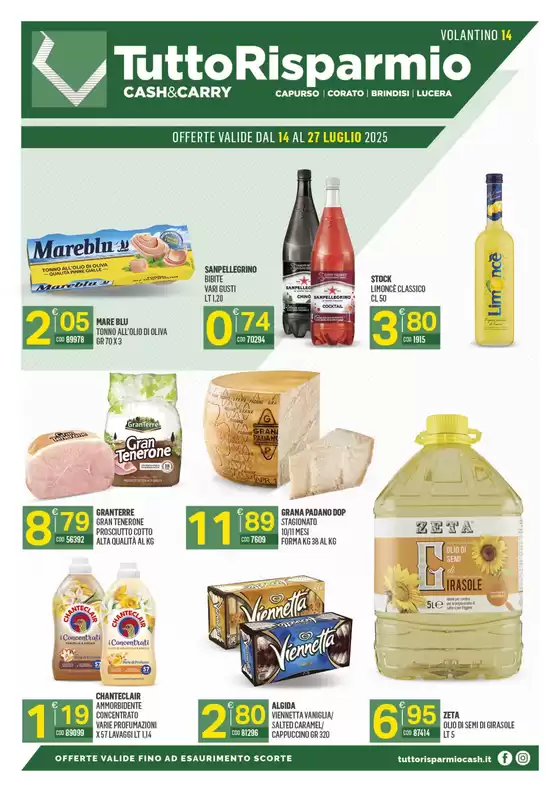 Offerte valide dal 14 al 27 luglio 2028