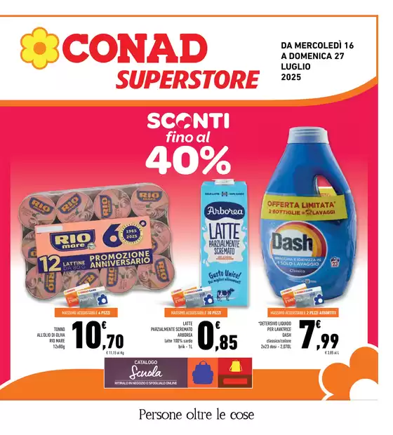 Sconti fino al 40%