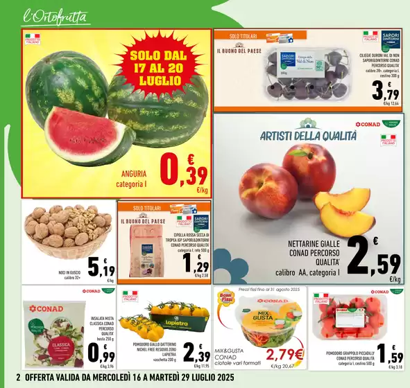 SCONTI DI QUALITA'