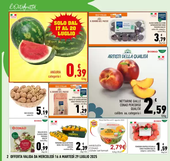 SCONTI DI QUALITA'