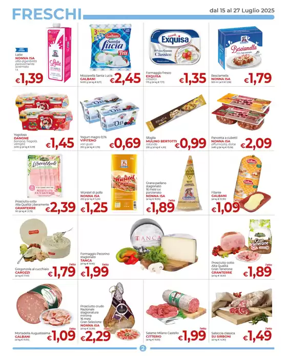 Promozione dal 15 al 27 Luglio 2025