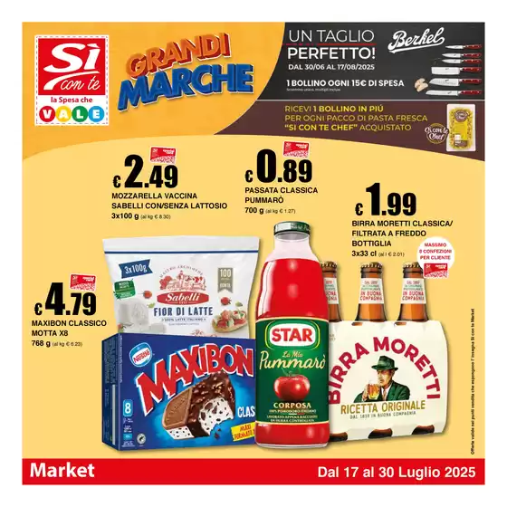 Volantino Si con te market a Monte Roberto | Grandi Marche | 2025-07-17T00:00:00.000Z - 2025-07-30T00:00:00.000Z