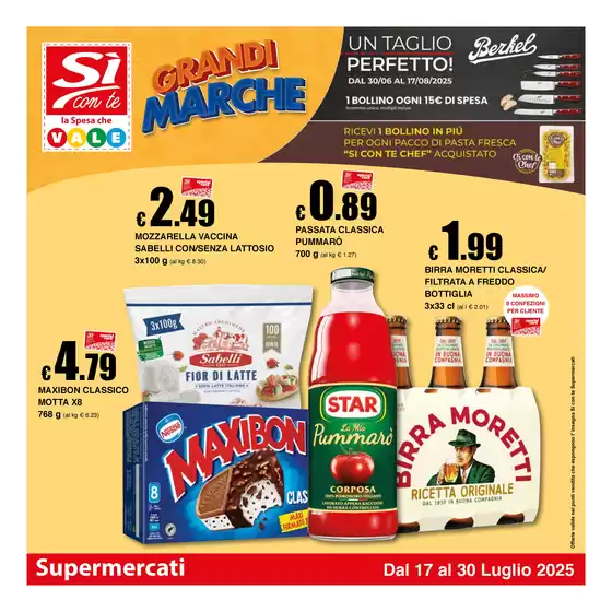 Volantino Si con te supermercati a Tocco Da Casauria | Grandi Marche | 2025-07-17T00:00:00.000Z - 2025-07-30T00:00:00.000Z