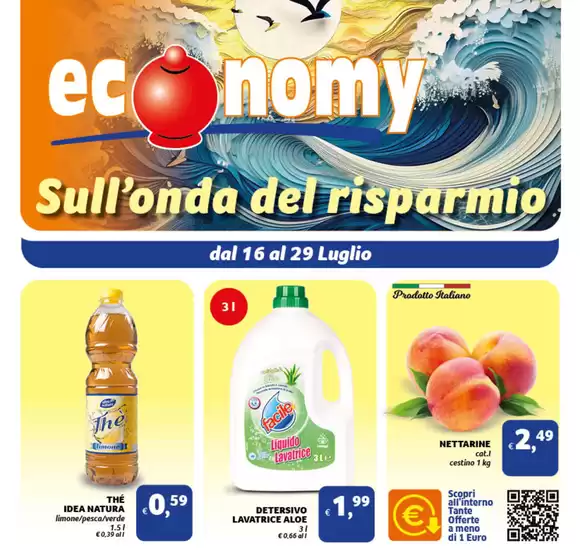 Volantino Economy a Parma | Sull'onda del risparmio | 2025-07-16T00:00:00.000Z - 2025-07-29T00:00:00.000Z