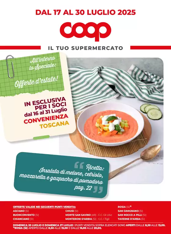 DAL 17 AL 30 LUGLIO 2025
