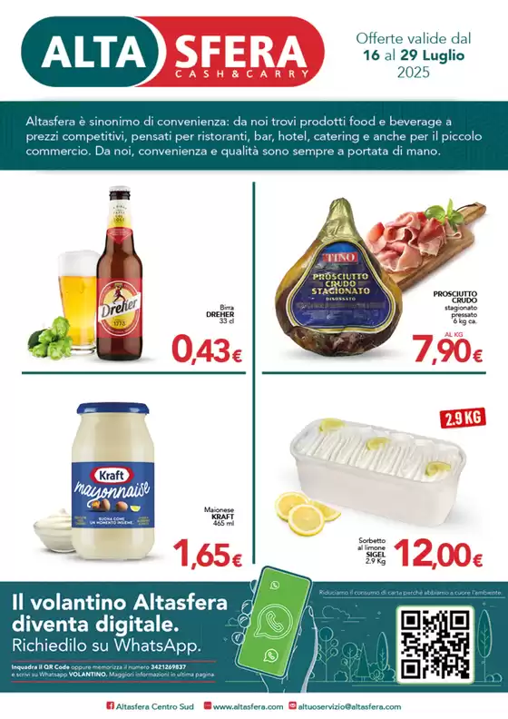 Offerte valide dal 16 al 29 Luglio 2025