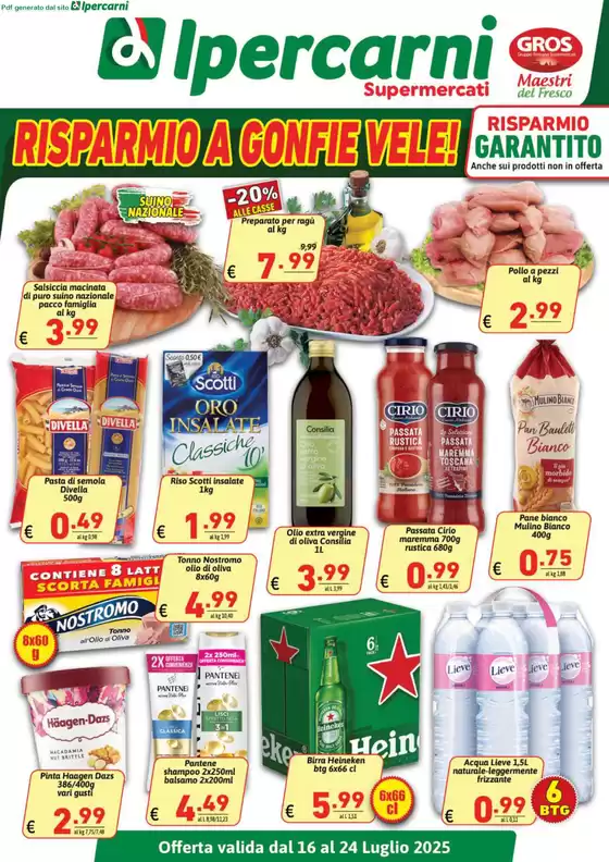 Risparmio a gonfie vele!