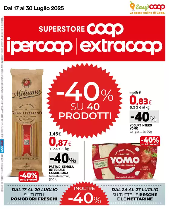 -40% su 40 prodotti