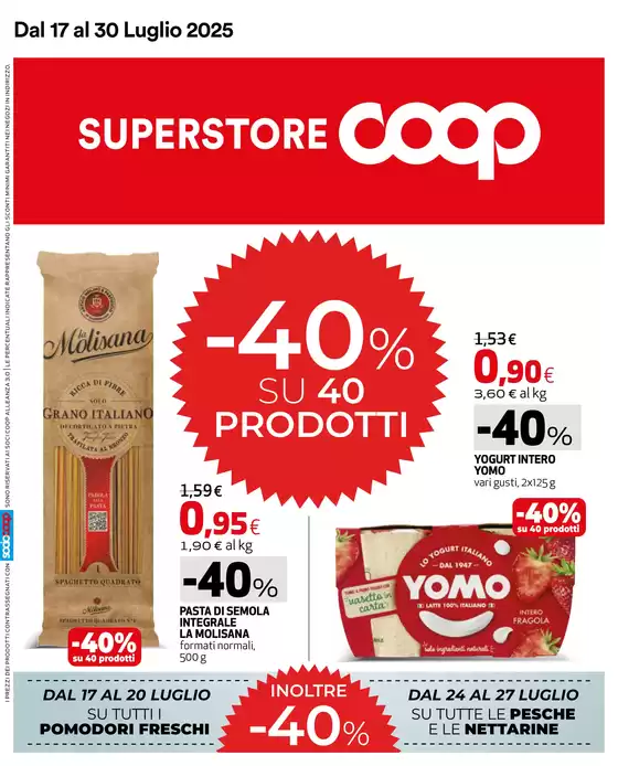 -40% su 40 prodotti
