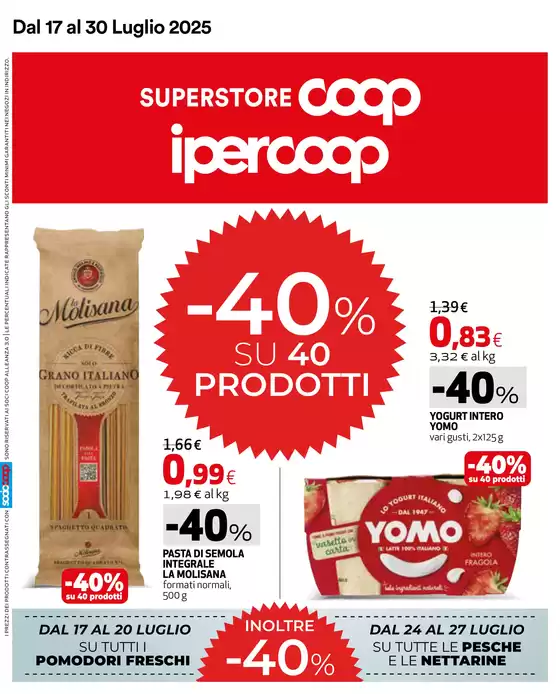 -40% su 40 prodotti