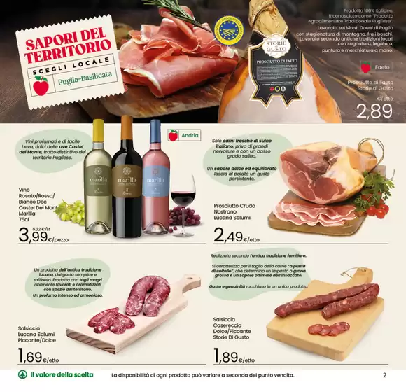 Sapori del territorio