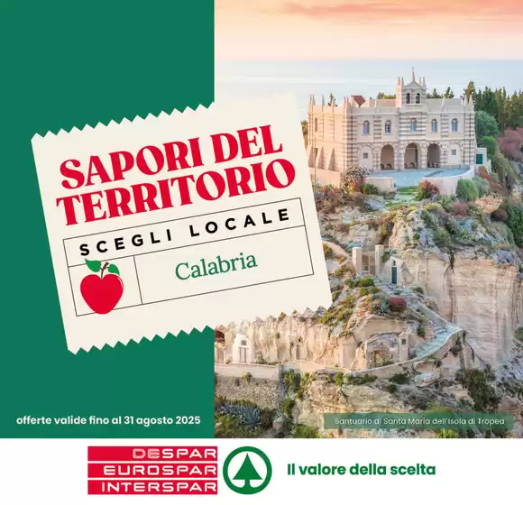 Volantino Despar a Mendicino | Sapori del territorio | 2025-07-16T00:00:00.000Z - 2025-08-31T00:00:00.000Z
