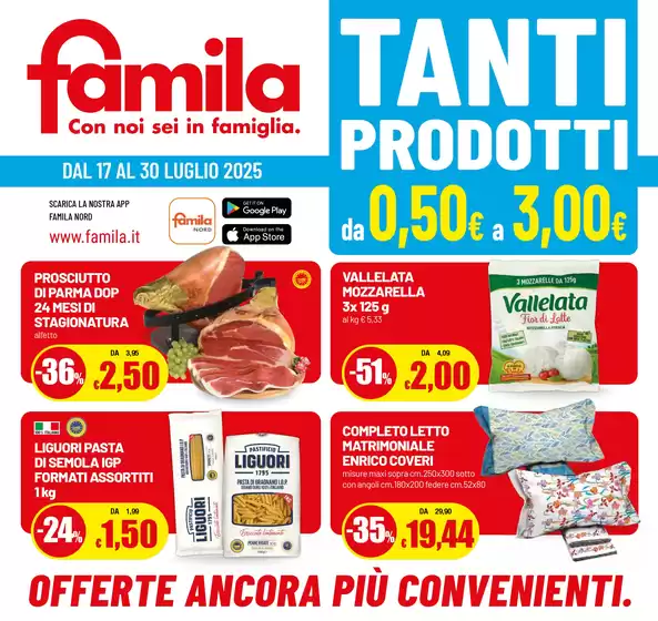 Tanti prodotti da 0,50 euro a 3,00 euro