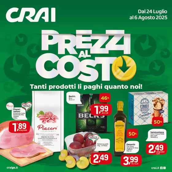 Prezzi al costo