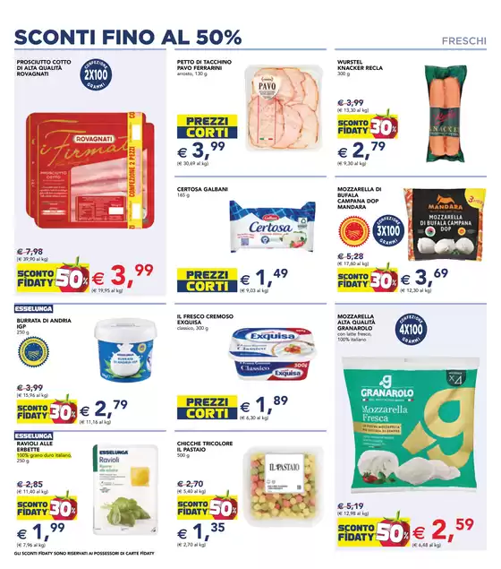 Sconti fino al 50%