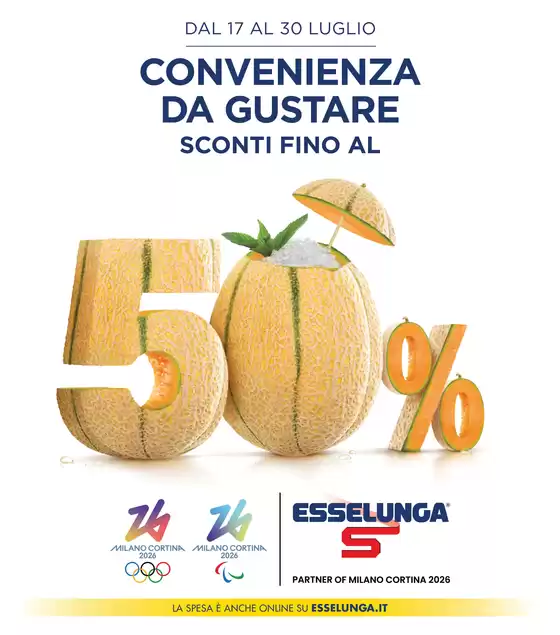 Sconti fino al 50%