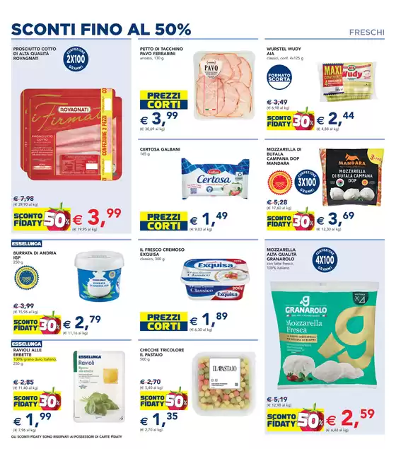 Sconti fino al 50%
