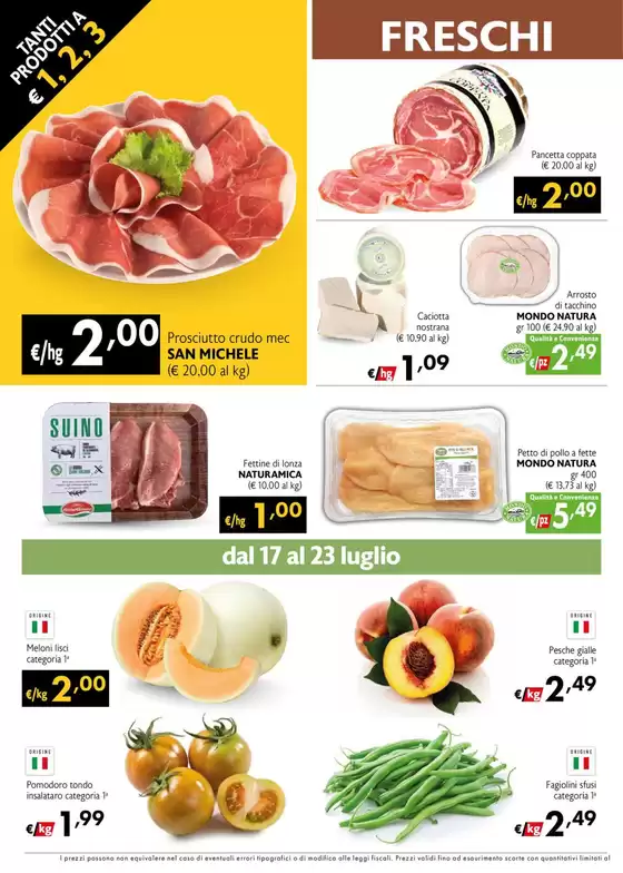 Tanti prodotti a 1,2,3 euro