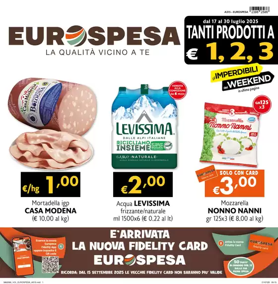 Tanti prodotti a 1,2,3 euro