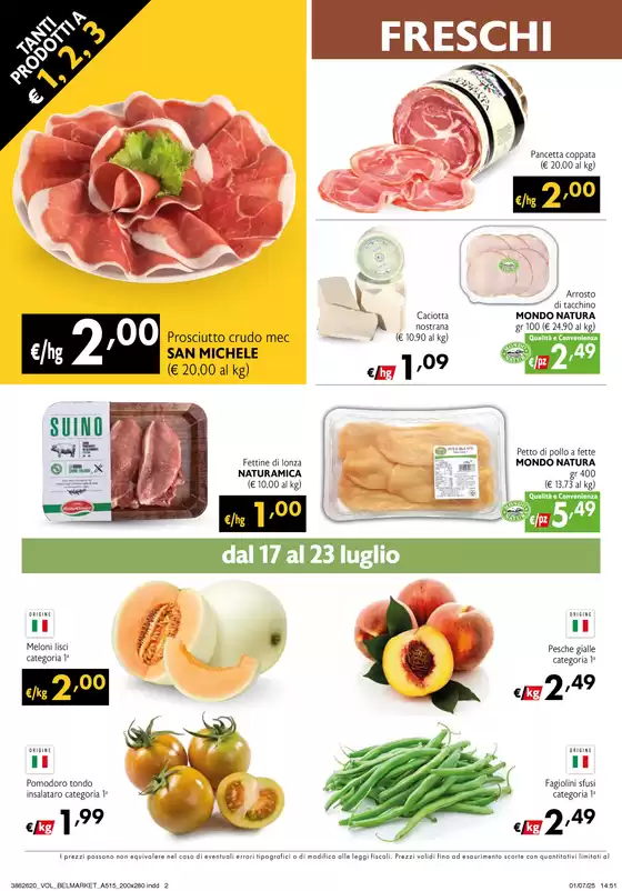 Tanti prodotti a 1,2,3 euro