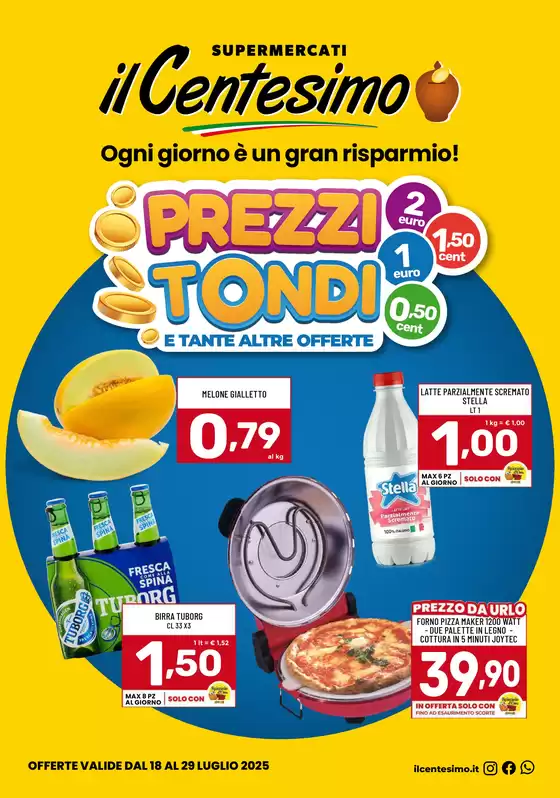 Volantino Il Centesimo a Sperlinga | Prezzi tondi | 2025-07-18T00:00:00.000Z - 2025-07-29T00:00:00.000Z