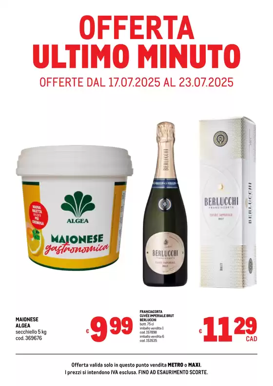 Volantino Metro a Sassari | Offerte ultimo minuto | 2025-07-17T00:00:00.000Z - 2025-07-23T00:00:00.000Z