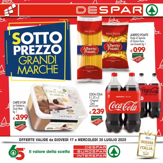 Volantino Despar a Reggio Calabria | Sottoprezzo Grandi marche | 2025-07-17T00:00:00.000Z - 2025-07-30T00:00:00.000Z