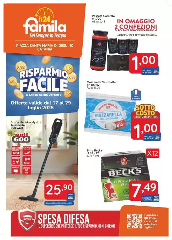 Volantino Famila Superstore a Riposto | Risparmio facile | 2025-07-17T00:00:00.000Z - 2025-07-29T00:00:00.000Z