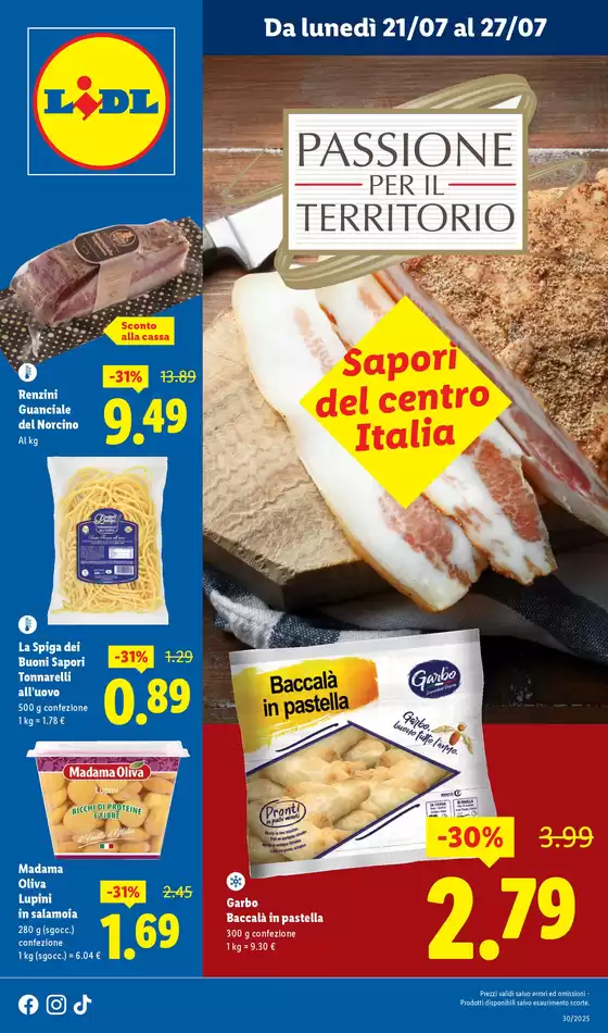 Volantino Lidl a Villaperuccio | Passione per il territorio | 2025-07-21T00:00:00.000Z - 2025-07-27T00:00:00.000Z