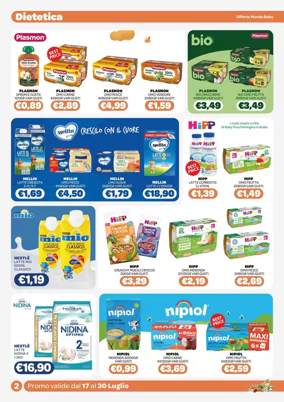 Promo valide dal 17 al 30 luglio