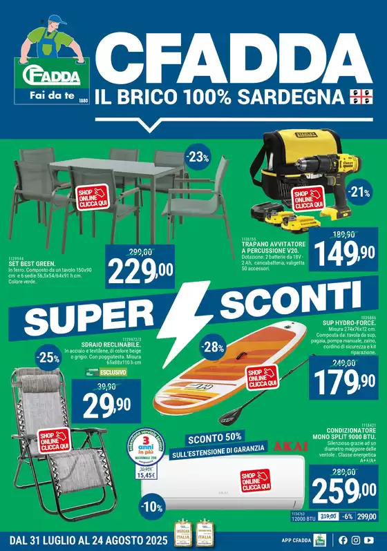 Volantino CFadda a Favara | Super Sconti d'agosto | 2025-07-31T00:00:00.000Z - 2025-08-24T00:00:00.000Z