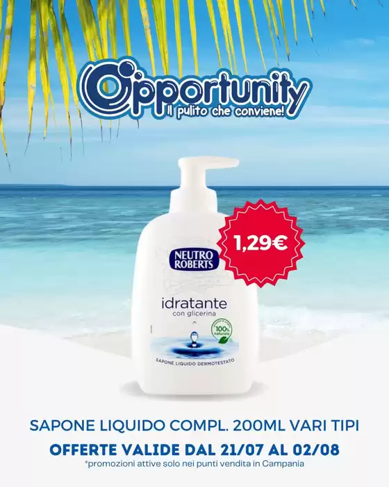 Offerte valide dal 21/07 al 02/08