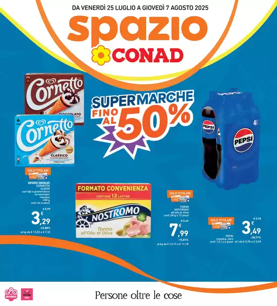 Super marche fino al 50%