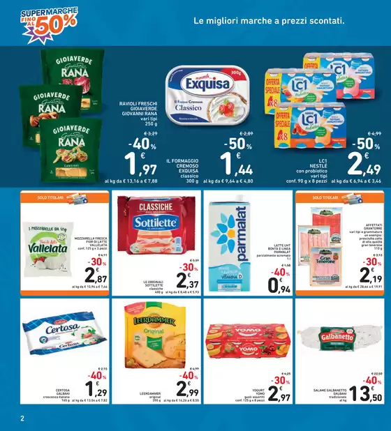 Super marche fino al 50%