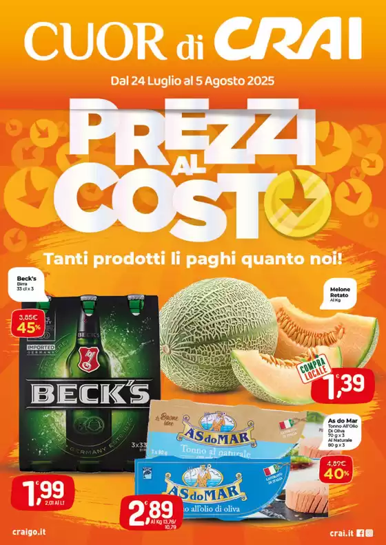 Prezzi al costo