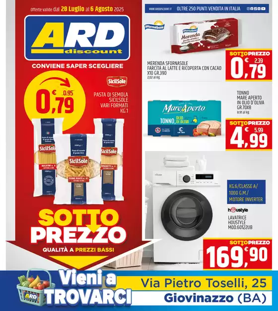 Volantino ARD Discount | Conviene saper scegliere | 2025-07-27T00:00:00.000Z - 2025-08-06T00:00:00.000Z