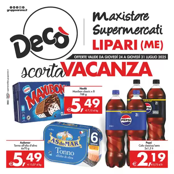 Volantino Decò a Martellago | Scorta vacanza | 2025-07-24T00:00:00.000Z - 2025-07-31T00:00:00.000Z