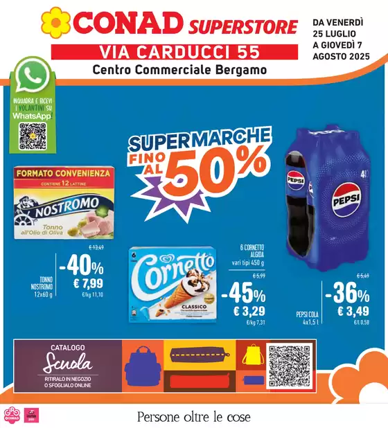 Supermarche, fino al 50%