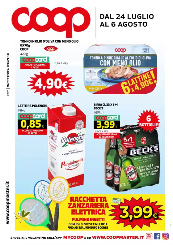 Dal 24 LUGLIO AL 6 AGOSTO