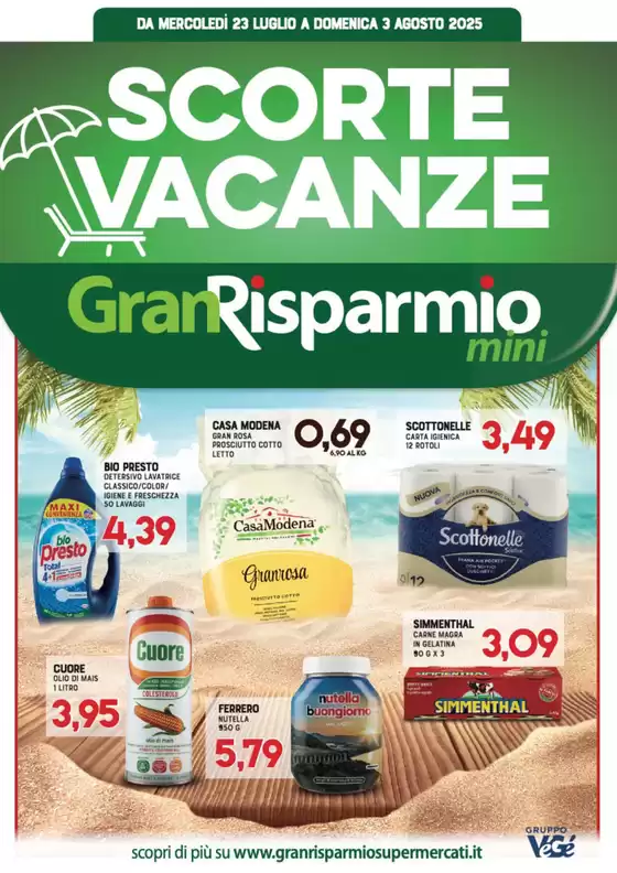 Scorte vacanze