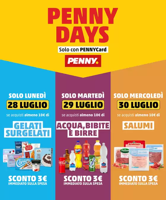 Volantino PENNY a Appiano Gentile | Penny Days | 2025-07-28T00:00:00.000Z - 2025-07-30T00:00:00.000Z