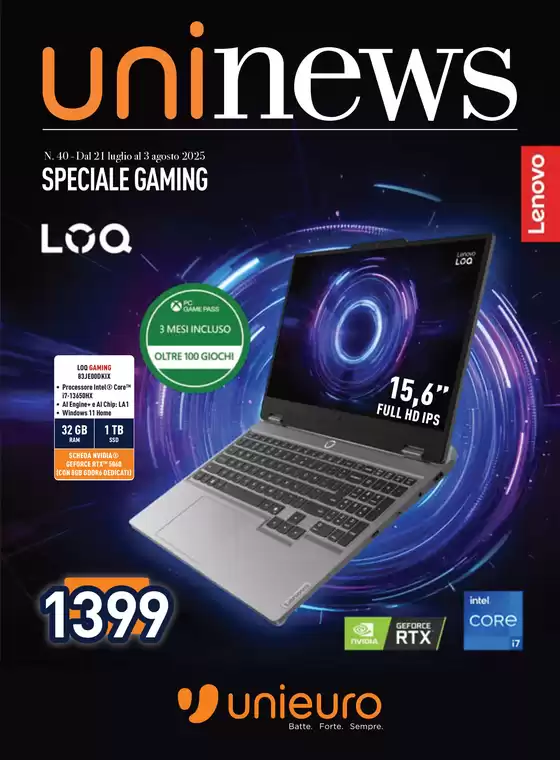 Speciale Gaming da Unieuro!
