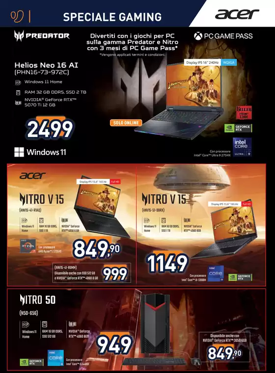 Speciale Gaming da Unieuro!