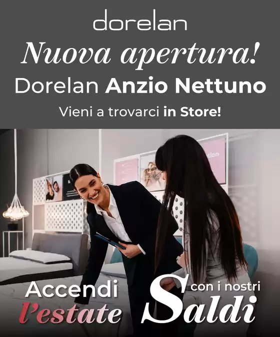 Volantino Dorelan a Novi Ligure | Dorelan Anzio Nettuno | 2025-07-26T00:00:00.000Z - 2025-08-23T00:00:00.000Z