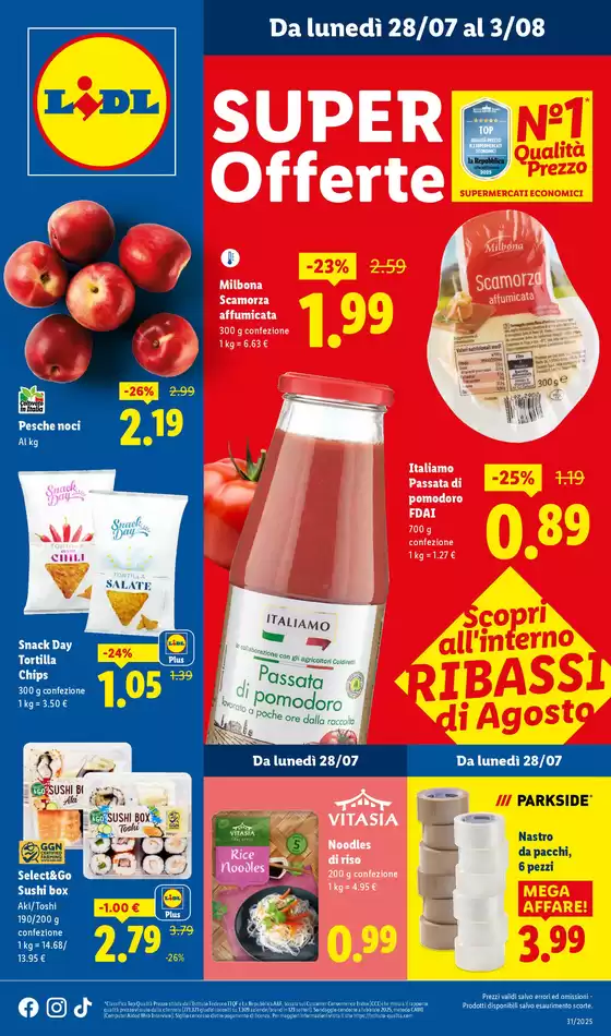 Volantino Lidl a Appiano Gentile | Super offerte | 2025-07-28T00:00:00.000Z - 2025-08-03T00:00:00.000Z